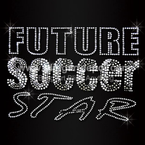 Future Soccer Star Rhinestone Iron On Transfer Future Soccer Star Rhinestone Iron On Transfer
